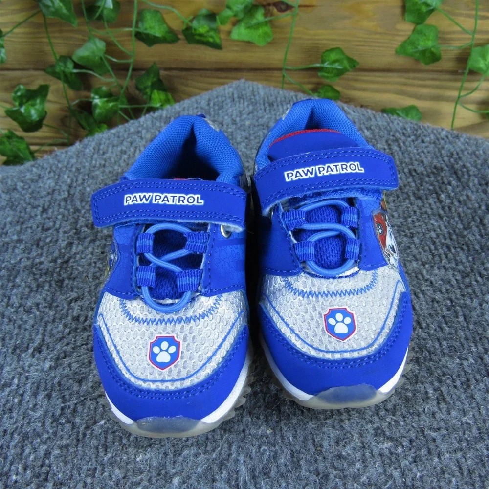 PAW Patrol Boys Sneaker  Sz T 6 Medium Blue Synthetic Hook &‎ Loop